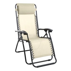 Mirpol Șezlong pliabil Deluxe bej