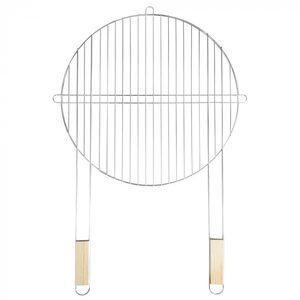 Mirpol Grătar rotund cu mâner din lemn 51 cm