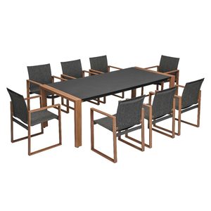 Mirpol Set de masă de grădină din aluminiu Duisburg (8 persoane)
