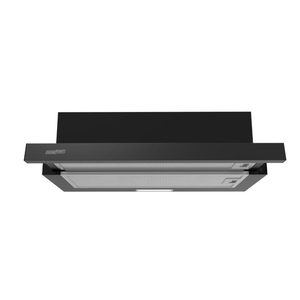 Homefort Hotă extractibilă HOMEFORT HPK611B, încorporată, iluminare LED, 1 motor, 408 m3/h, 54-66 dB, lățime 60 cm, B
