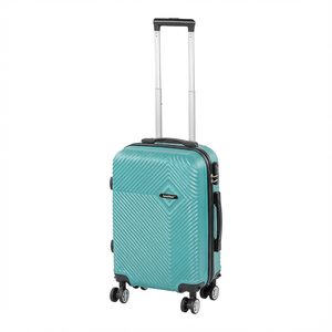 Valiză de cabină TraveLux Pro cu carcasă rigidă și roți detașabile, 50x40x20 cm, albastru lagună