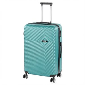Valiză mare TraveLux Pro cu carcasă rigidă, 76x50x29 cm, albastru lagună