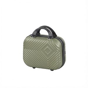 TraveLux Pro trusă de toaletă cu capac rigid, 23x30x14 cm, verde ulei