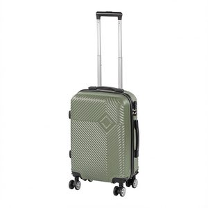 Valiză de cabină TraveLux Pro cu carcasă rigidă și roți detașabile, 50x40x20 cm, verde ulei