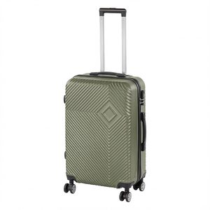 Valiză TraveLux Pro de dimensiuni medii, cu carcasă rigidă, 68x45x25 cm, verde ulei