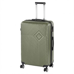 Valiză mare TraveLux Pro cu carcasă rigidă, 76x50x29 cm, verde ulei