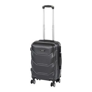 Valiză de cabină TraveLux Max cu carcasă rigidă și roți detașabile, 50x40x20 cm, negru
