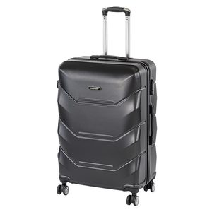 Valiză mare TraveLux Max cu carcasă rigidă, 76x50x29 cm, neagră