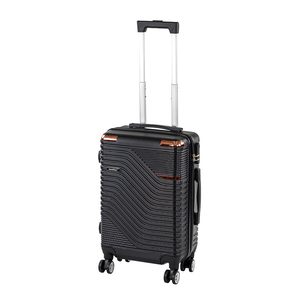 Valiză de cabină TraveLux Urban cu carcasă rigidă și roți detașabile, 50x35x23 cm, negru