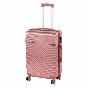 Valiză medie TraveLux Urban cu carcasă rigidă, 68x45x25 cm, roz-auriu