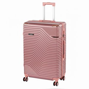 Valiză mare TraveLux Urban cu carcasă rigidă, 76x50x29 cm, roz-auriu