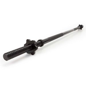 Bara haltera dreapta pentru greutati 120 cm, diametru 25 mm, otel, incarcare maxima 140 kg, negru