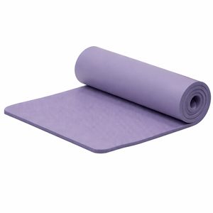 Saltea fitness antiderapanta din NBR, 183x61x2 cm, cu curea transport, mov