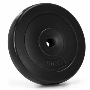 Disc greutate haltera 10 kg, 31 mm, compozit bitumic, PP, 31x5 cm, negru