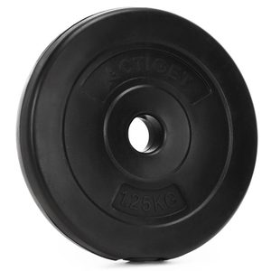 Disc greutate haltera 1,25 kg, 31 mm, compozit bitumic, PP, 18x3 cm, negru
