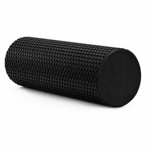 Rola pentru masaj si stretching din spuma EVA, moale 25 Shore A, 45x15 cm, negru