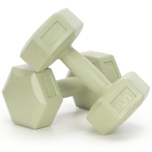 Set gantere hex 2x1,5 kg, bitum cu invelis rezistent PP, verde
