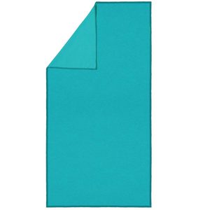 Prosop cu uscare rapida 100x180 cm, microfibra 200 GSM, cu husa transport, albastru turcoaz