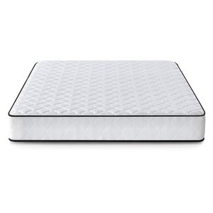 Saltea cu arcuri si husa de protectie, 7 zone confort, duritate H3 medie, inaltime 24 cm, alb, 180x200 cm