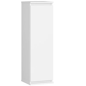 Dulap suspendat, cu usa si 3 rafturi interioare, PAL 16 mm, 30x30x99 cm, alb