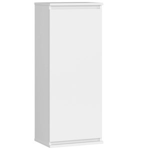 Dulap suspendat, cu usa si 3 rafturi interioare, PAL 16 mm, 40x30x99 cm, alb