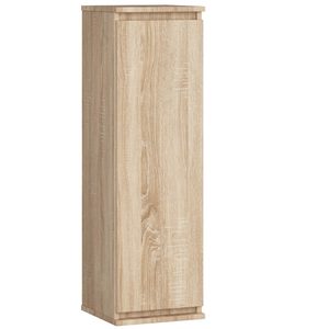 Dulap suspendat, cu usa si 3 rafturi interioare, PAL 16 mm, 30x30x99 cm, stejar sonoma