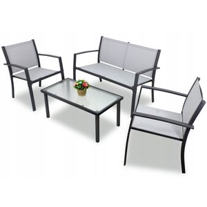 Set mobilier gradina/terasa Sersimo Valencia, 2 fotolii, canapea si masuta