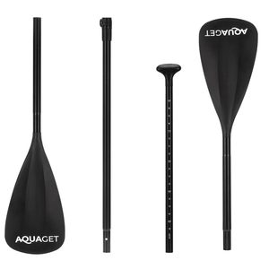 Vasla 2 in 1 pentru placa gonflabila SUP si kayak, lungime reglabila, aluminiu, 222 cm, negru