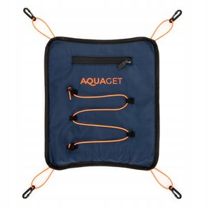 Geanta impermeabila pentru placa SUP, buzunar pentru telefon si sistem prindere cu cordon bungee, 28x30 cm, bleumarin