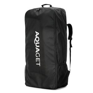Rucsac transport pentru placa gonflabila SUP Stand Up PaddleBoard, 110 L, nylon, compartiment principal, negru