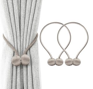 Bratara magnetica de prindere perdele/draperii, model BEIGE BALLS