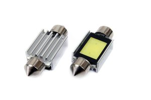 Set becuri auto cu LED CANBUS sofit compatibil C5W 2xCOB 36mm Alb 12V, destinat competitiilor auto sau off-road