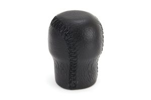 Nuca schimbator de viteza din piele neagra cu fir negru - 01757