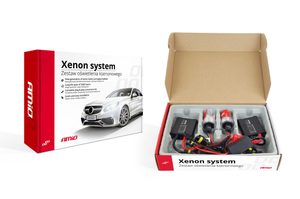 Kit XENON AC model SLIM, compatibil H8, H9, H11, 35W, 9-16V, 6000K, destinat competitiilor auto sau off-road