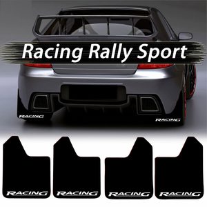 Set 4 Aparatori Noroi SPORT din cauciuc pentru autoturisme, universale,  model Racing, dimensiune 30 x 23cm