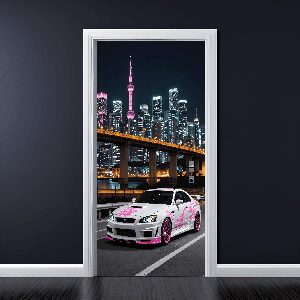 Folie imprimata color pentru decor Usa, dimensiune 200 x 90cm, model: AVX-DR06