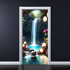 Folie imprimata color pentru decor Usa, dimensiune 200 x 90cm, model: AVX-DR31