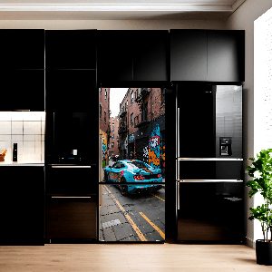 Folie imprimata color pentru decor Frigider, dimensiune 200 x 90cm, model: AVX-FR02