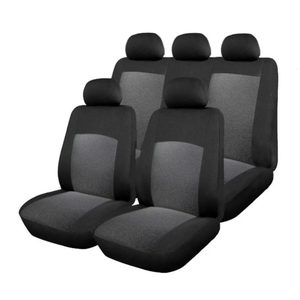 Huse Scaun Auto, 9 piese, universale, culoare Gri-Negru