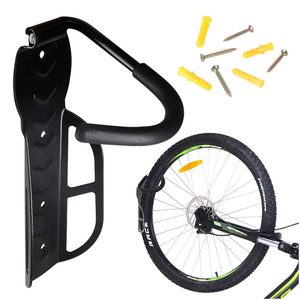 Suport pentru bicicleta cu prindere pe perete, rabatabil, metalic, culoare Neagra
