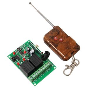 Kit Telecomanda + Receptor cu 2 canale pentru automatizari (tip1)