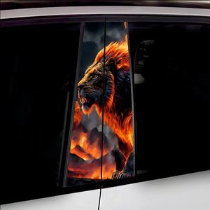 Set 2 stickere decorative pentru stalpii usilor, print autoadeziv de inalta rezolutie, dimensine 2 buc x 50 x 22 cm , cod: AVX-SSU-11