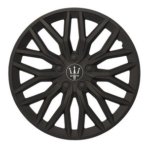 Set 4 capace roti VELAR Black Core, design Sportiv cu accente negre, ABS rezistent, Universal, pentru jante R15