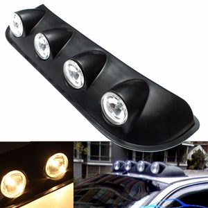 Ansamblu format din 4 proiectoare cu becuri H3 cu halogen, montaj pe plafon sau capota, alimentare 12V, lungime 100cm, destinat vehiculelor Off-Road
