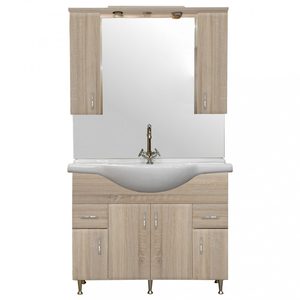 Set mobilier baie Bianca Plus 105, stejar sonoma