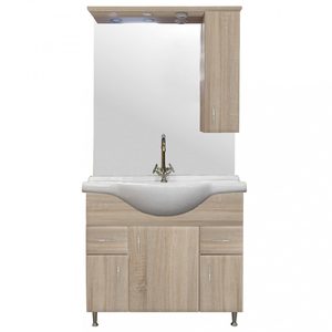 Set mobilier baie Bianca Plus 85, stejar sonoma, deschidere pe dreapta