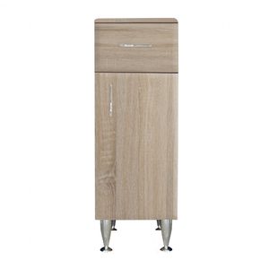 Dulap baie Bianca Plus 30 cu 1 usa, 1 sertar, stejar sonoma, dreapta