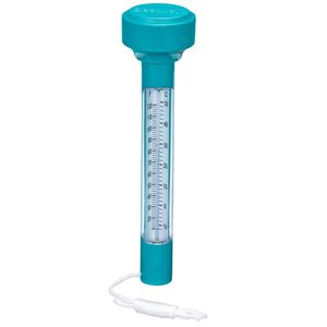 Termometru plutitor pentru piscina Bestway 58072, snur fixare, albastru