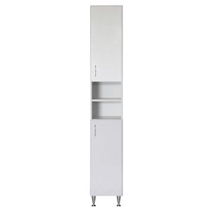 Dulap baie Bianca Plus 30 cu 2 usi, deschis, alb lucios, universal