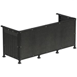 Paravan plasa umbrire pentru balustrada balcon, 95% umbrire, impermeabila, 500x120 cm, antracit